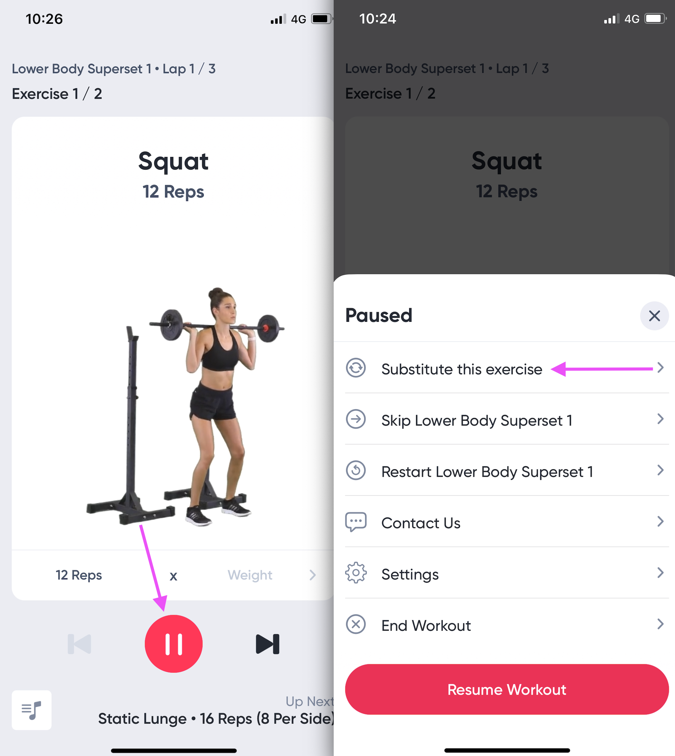 How to use the Equipment Profile & Exercise Substitutions – Sweat